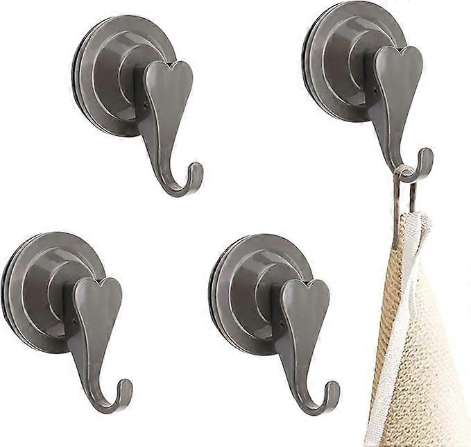 Strong suction cup hook piece for bathroom, no screws or glue required