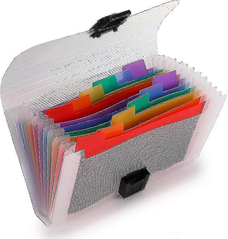A6 13 Mini Expanding File Accordion Organizer with Pockets for Receipts