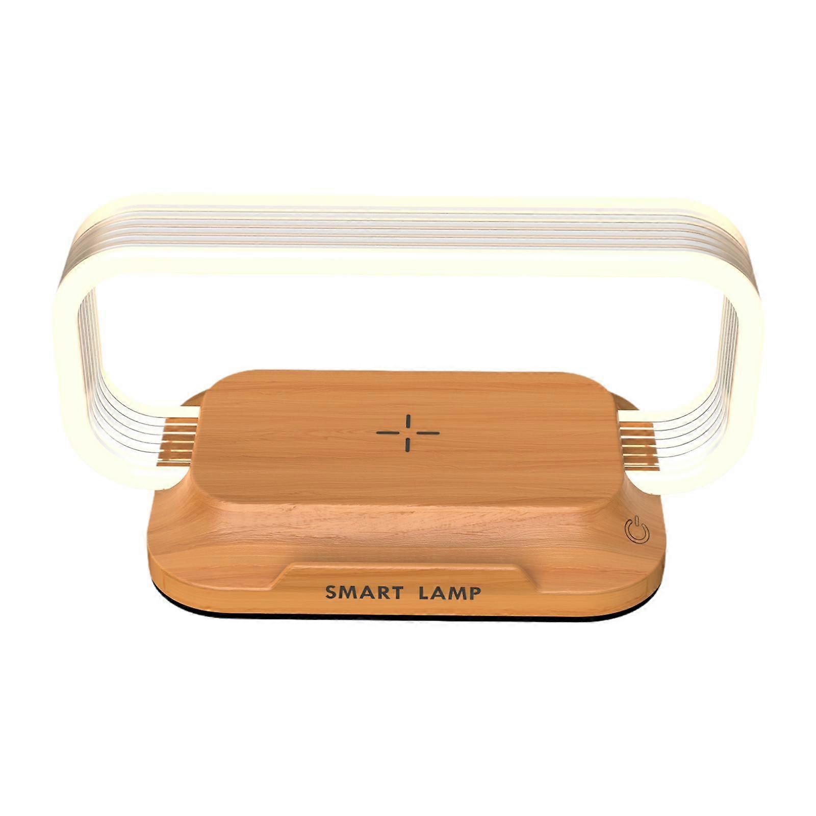 Night Light Mini Table Lamp Decorative with Wirelesses Charging Phone Holder