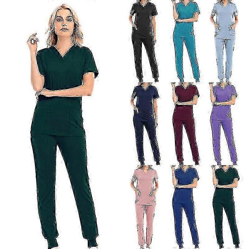 נשים מקרצפות רפואיות סט מכנסיים אחידים של רופא אחות חליפות בית חולים של רופא שיניים