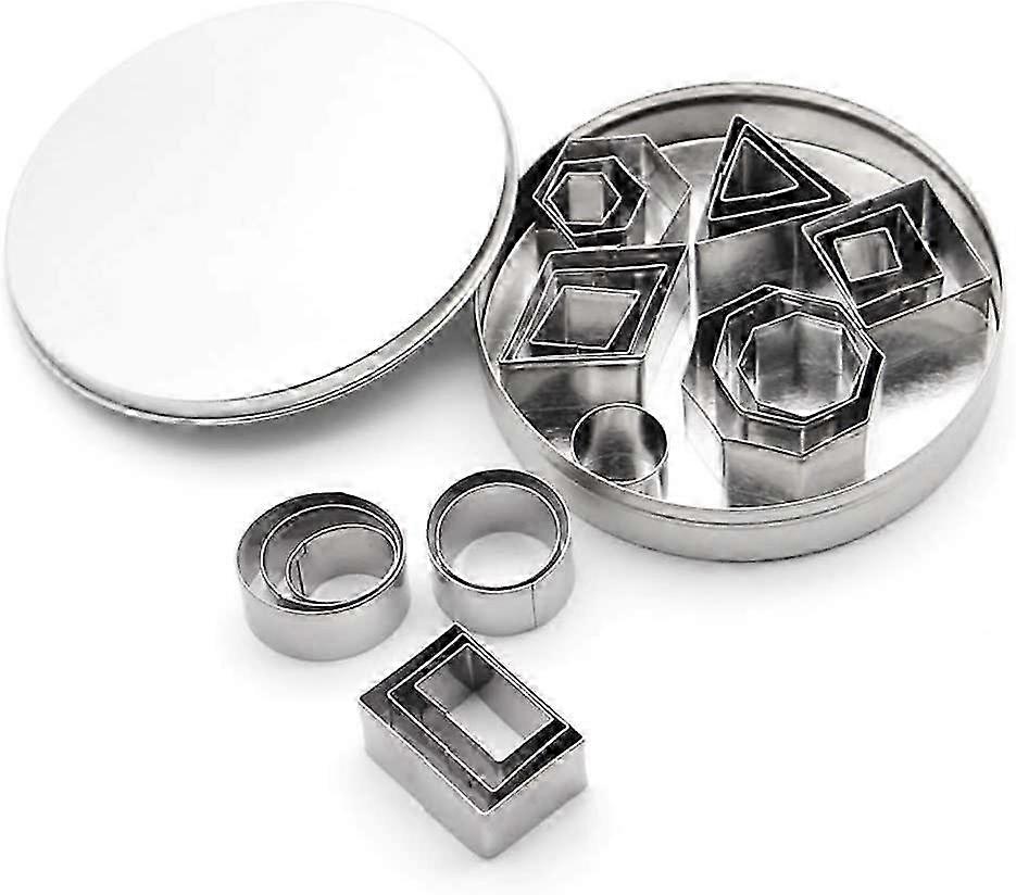 Geometry Craft Clay Cutter Made of Stainless Steel, Ideal Baking Tool for Creating Cookie Shapes