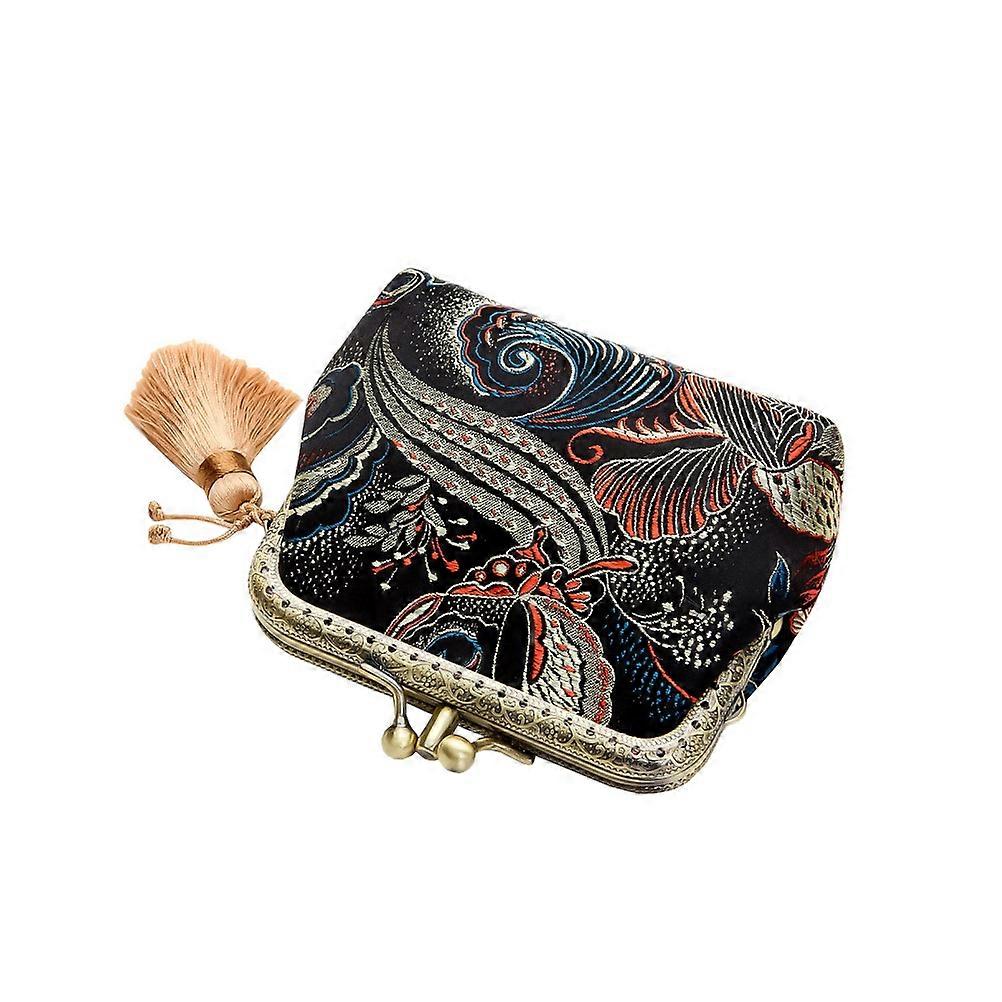 Vintage Double Layer Coin Purse – Portable Wallet with Unique Design for Women, Ideal for Travel, Shopping & Everyday Use