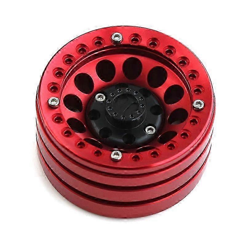 4Pcs Aluminum Alloy 1.9 Beadlock Wheel Rims Hub for 1/10 RC Crawler TRX4 D90 Axial SCX10 90028 9003