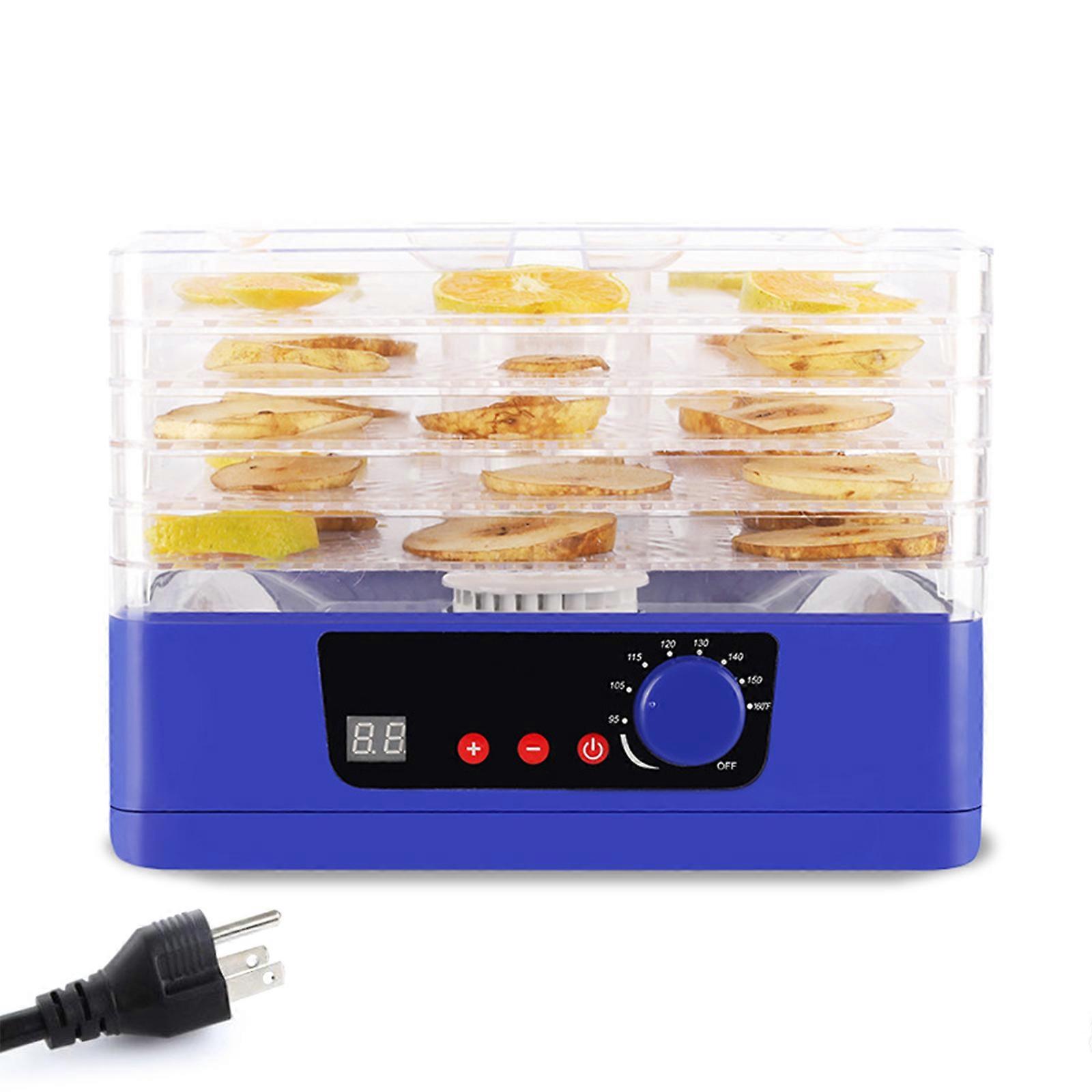 Touch Control Food Dehydrator With Adjustable Thermostat 5 Tiers Tray Quiet Operation Dryer for Fruits Vegetables Meat