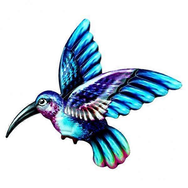 4x 금속 벌새 벽 장식, 어린이 어린이를 위한 새 장식 조각품