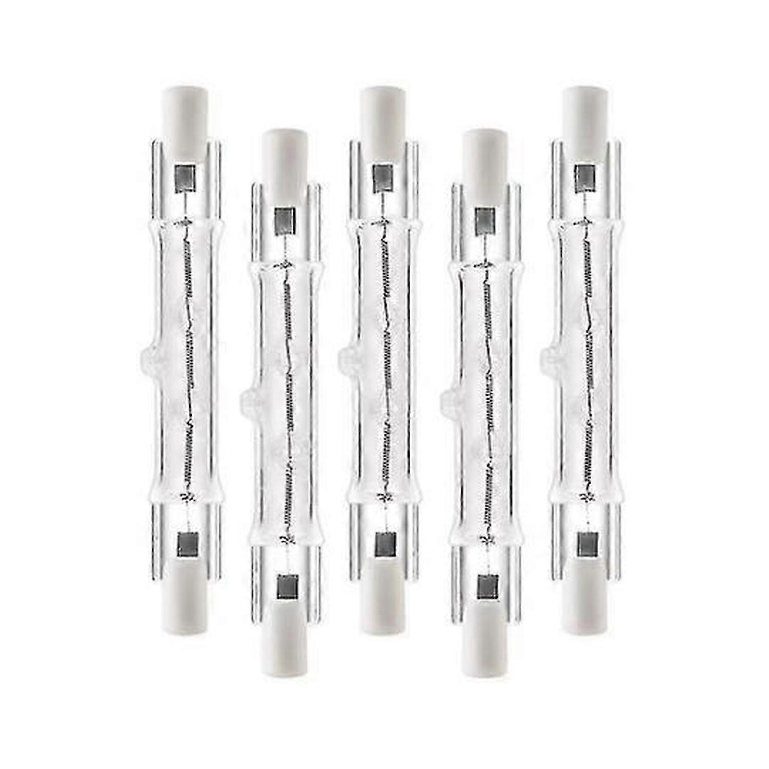 5-Pack R7s 118mm 300W 230V Halogen Bulbs – High Performance Linear Light