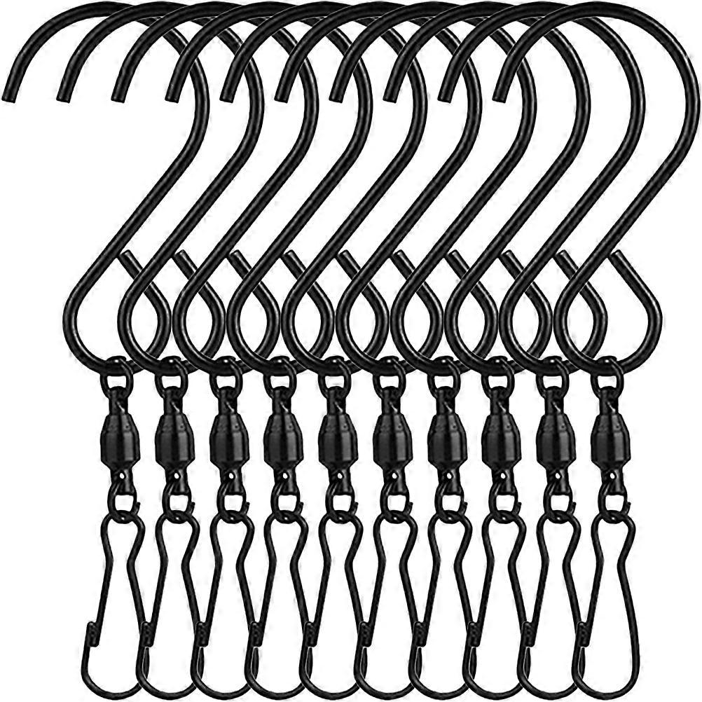 Here's a polished and professional product description for your item:
**10pcs Rotating Stainless Steel Hooks – Wind Chime & Flowerpot Hangers for