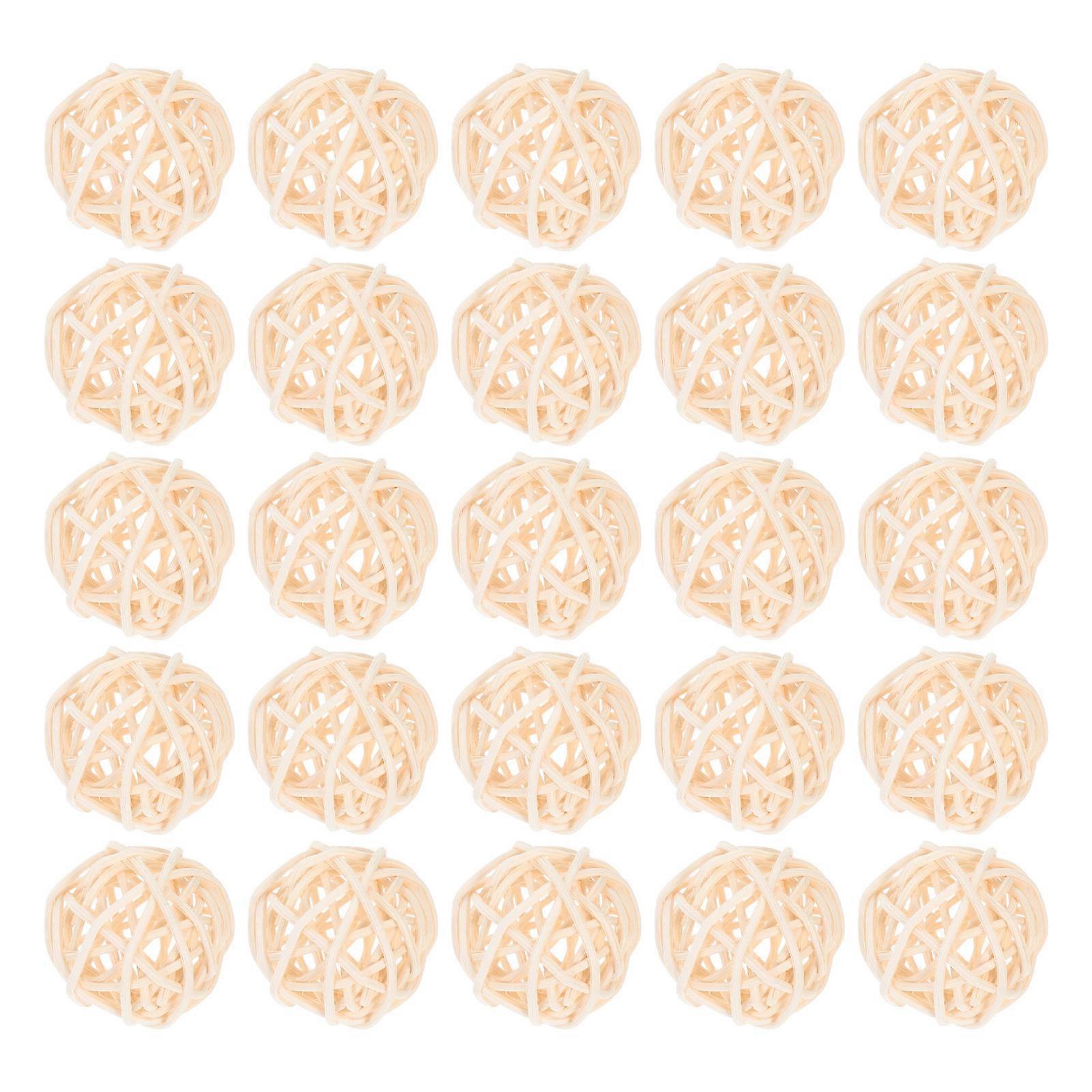 Tiny Rattan Balls, Stylish Christmas Hanging Decorations