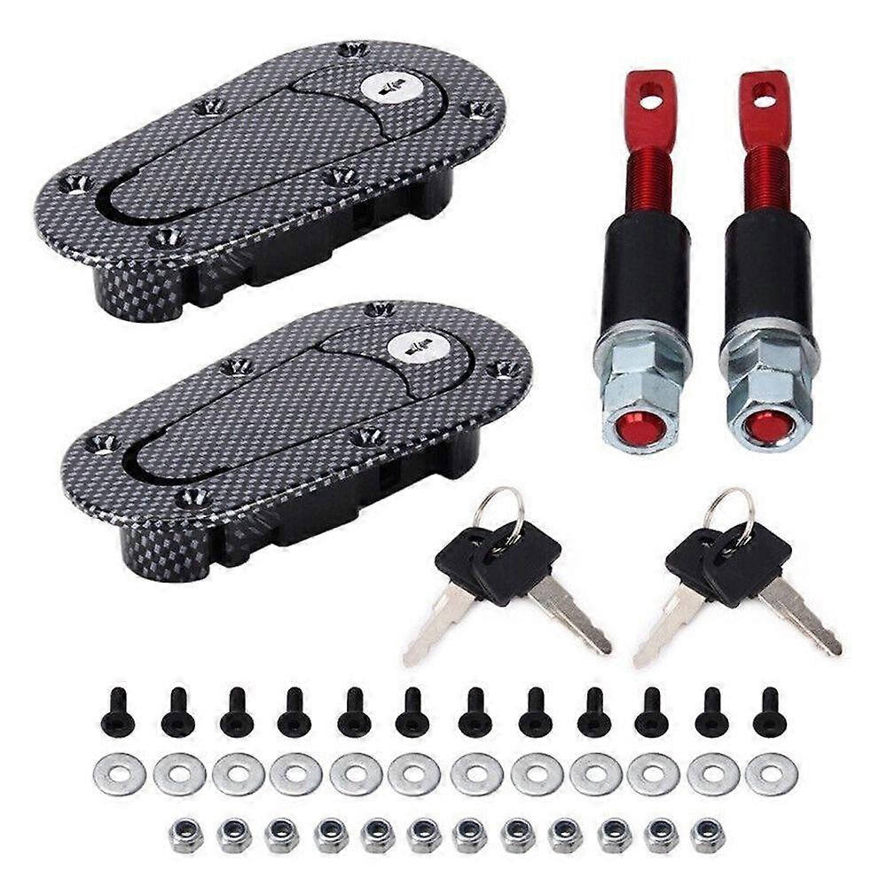 Universal Car Quick Release Bonnet Lock Hood Lock With Key Set