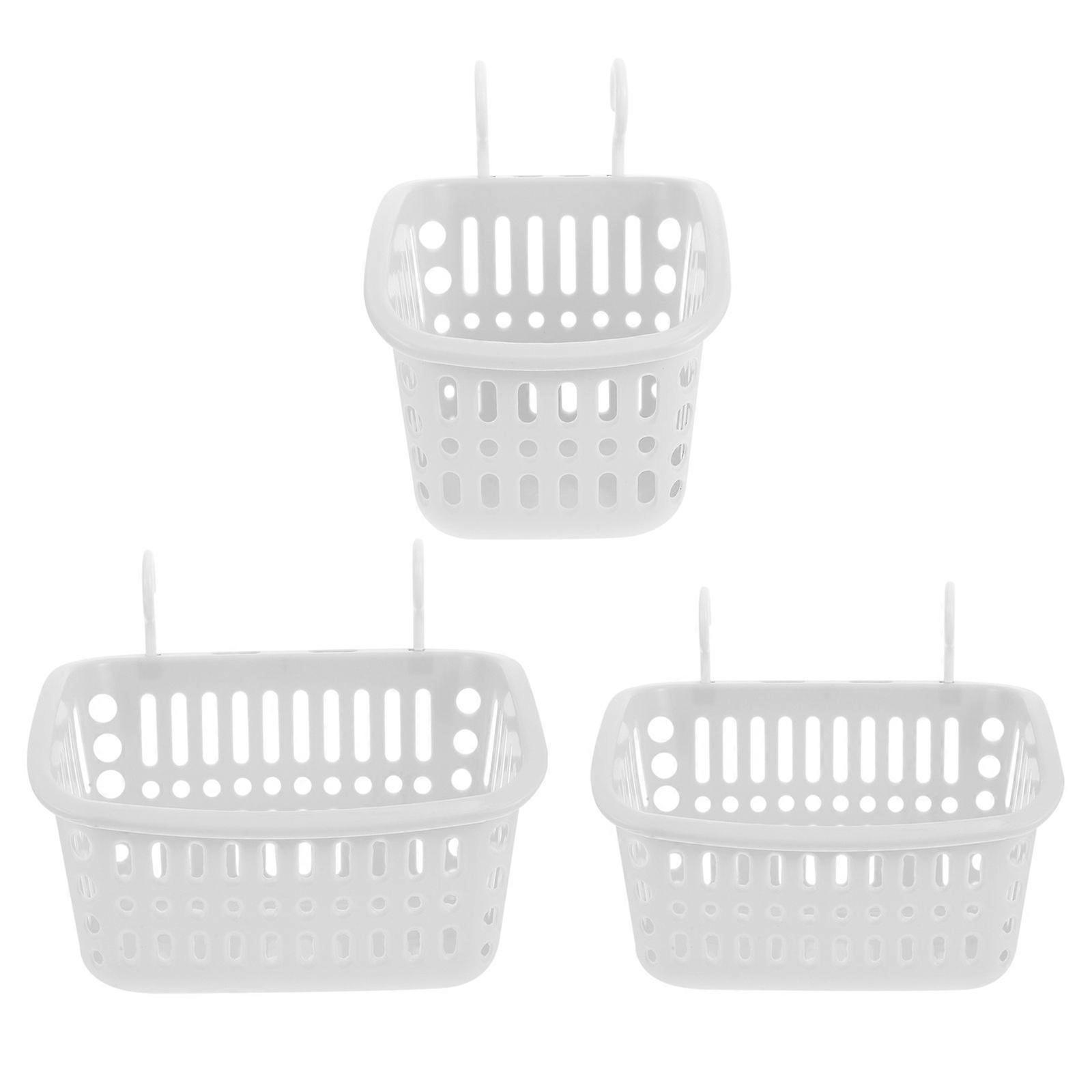 3PCS Household Organizers Storage Baskets Plastic Hanging Storage Baskets