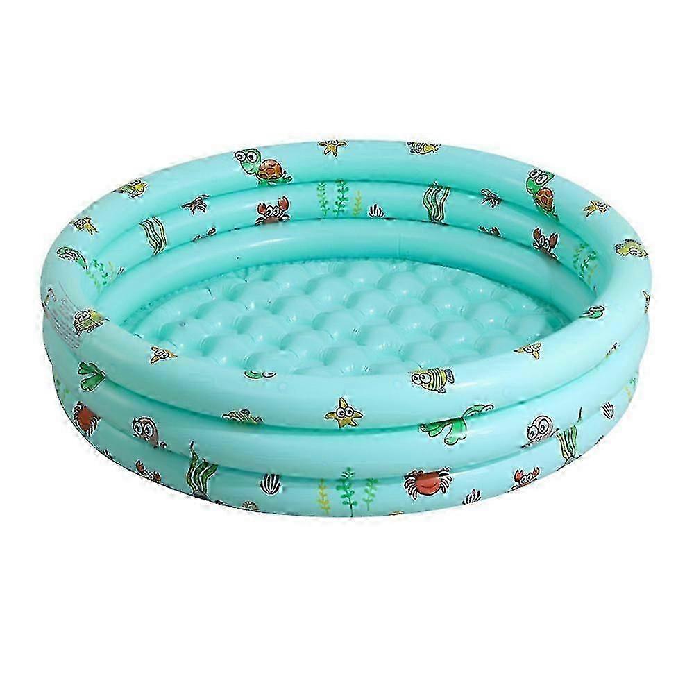 Piao Inflatable Pool For Kids, Swimming Pool, Blow Up 3 Rings Round Baby Padding Pool For Outside An
