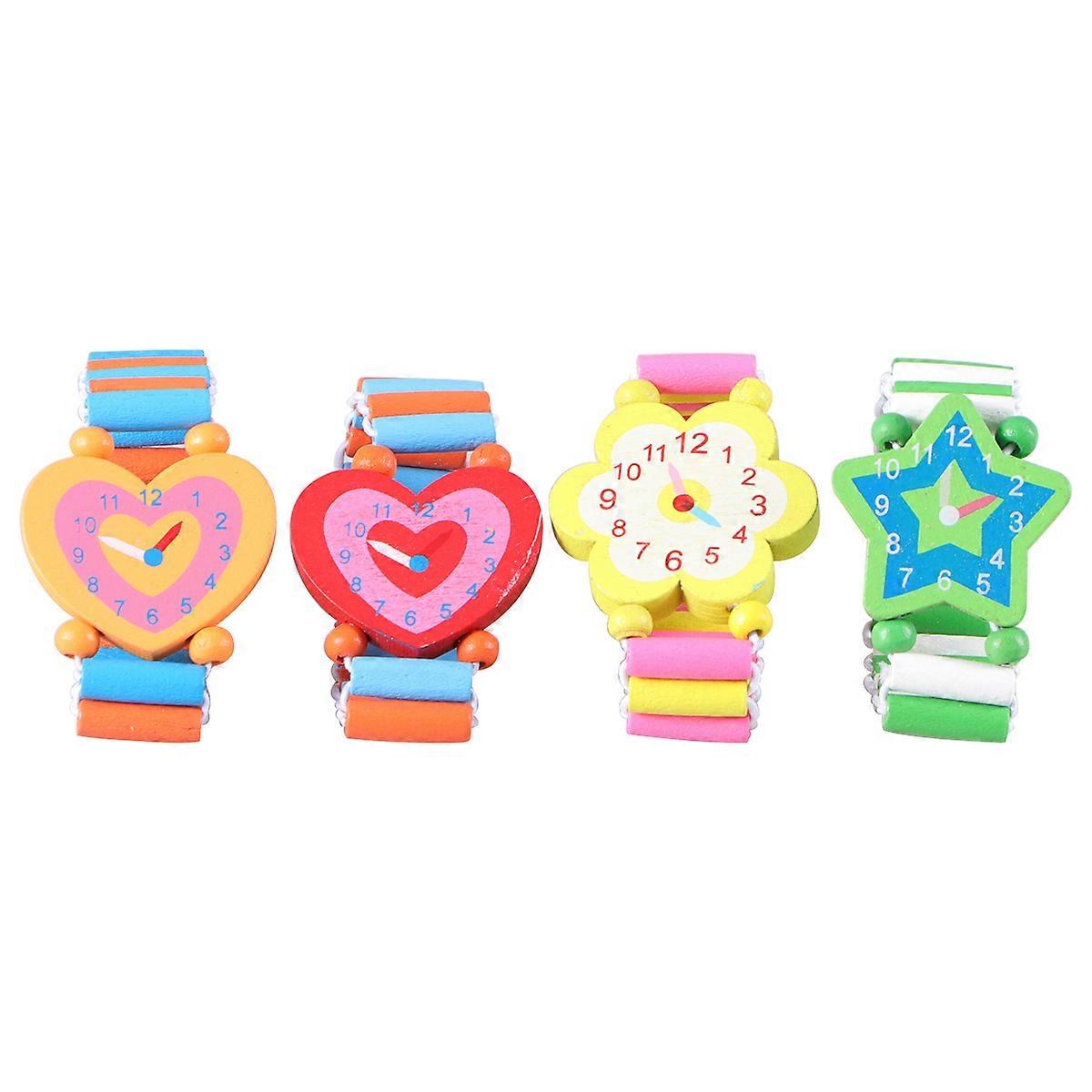 Toddler Watch School Rewards Prizes Creative Cartoon Watch Toy Smooth Surface Random Color 5Pcs