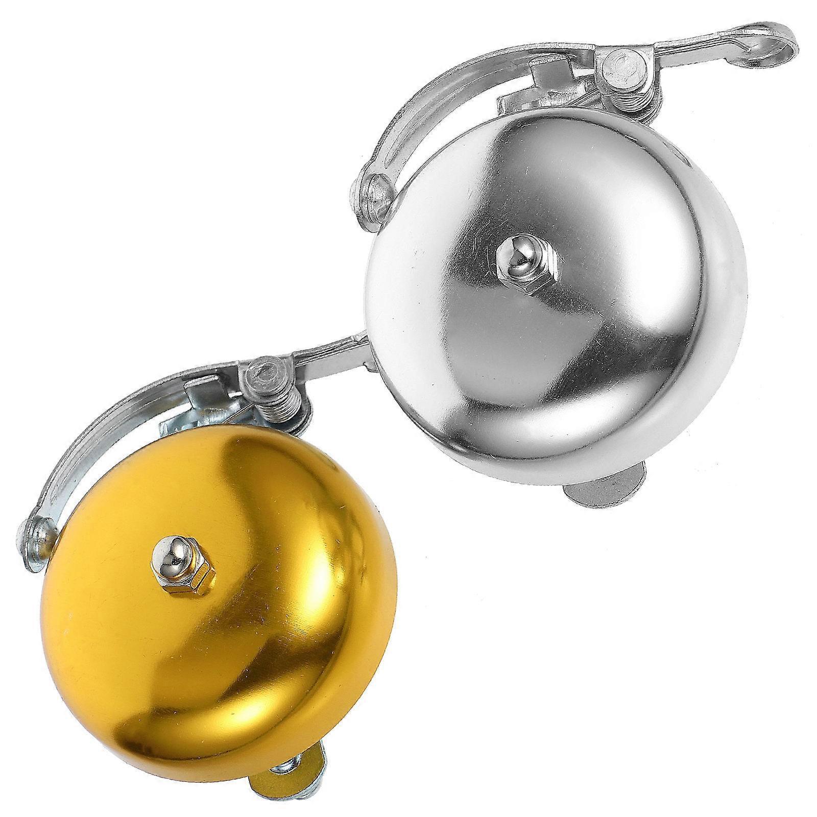 Aluminum Alloy Bicycle Bell Tool Free Installation Cycling 2Pcs