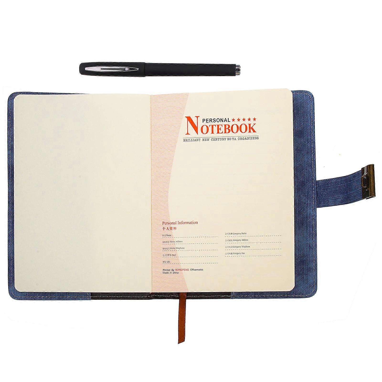 Diary Combination Lock Notebook Travel Private Record Keeping 19X13cm 1Set