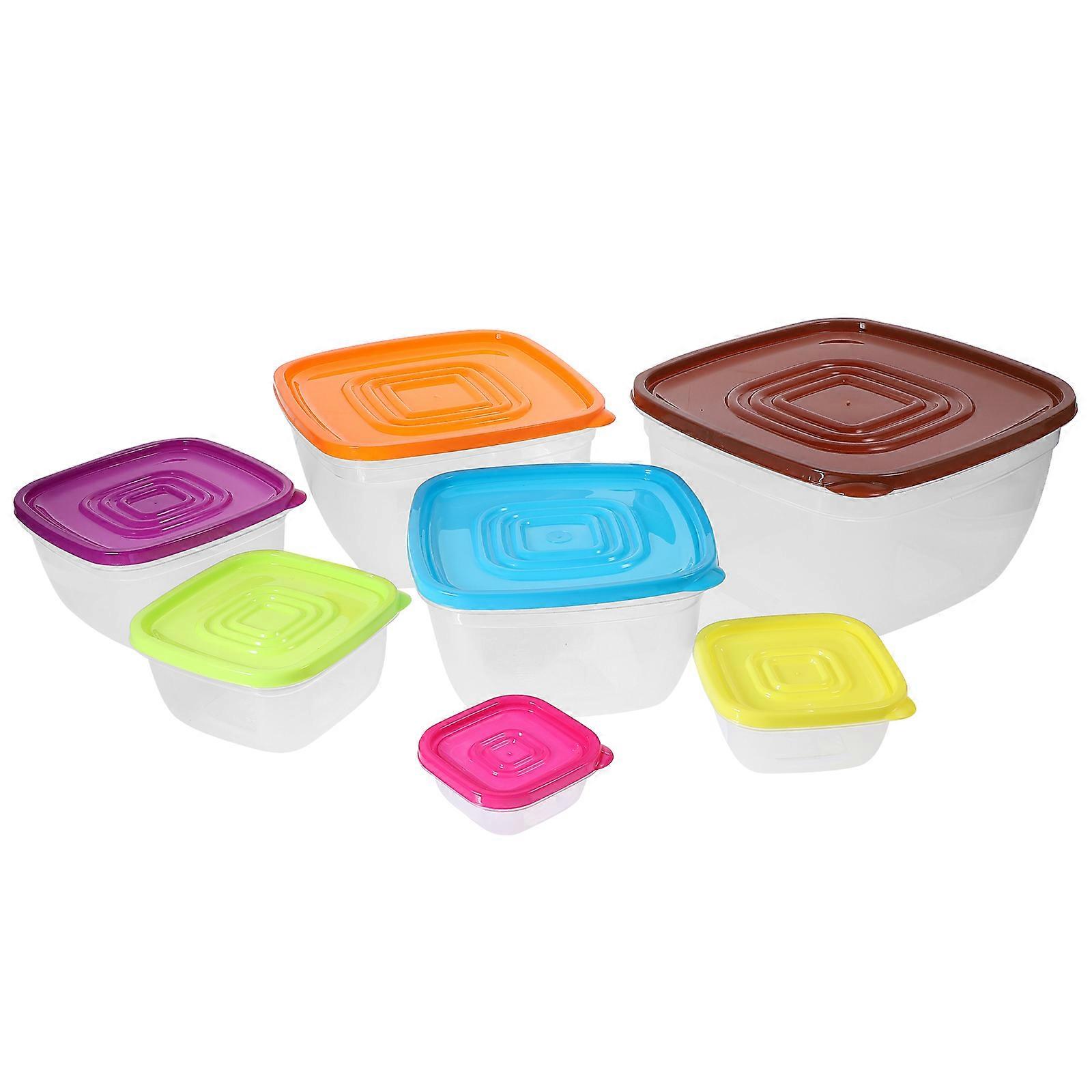 Food Storage Bowls Airtight Sealing For Preparation 7Pcs Transparent Mixing Bowls For Households