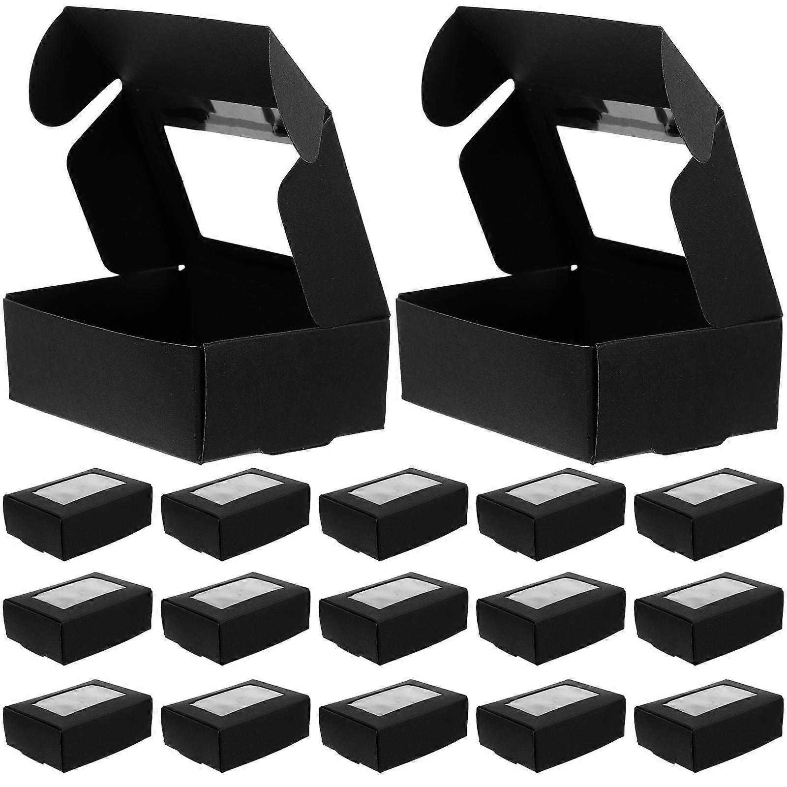 Pastry Boxes With Window Packaging Boxes Simple Design 3.34X2.36X1.18in For Small Items 50Pack