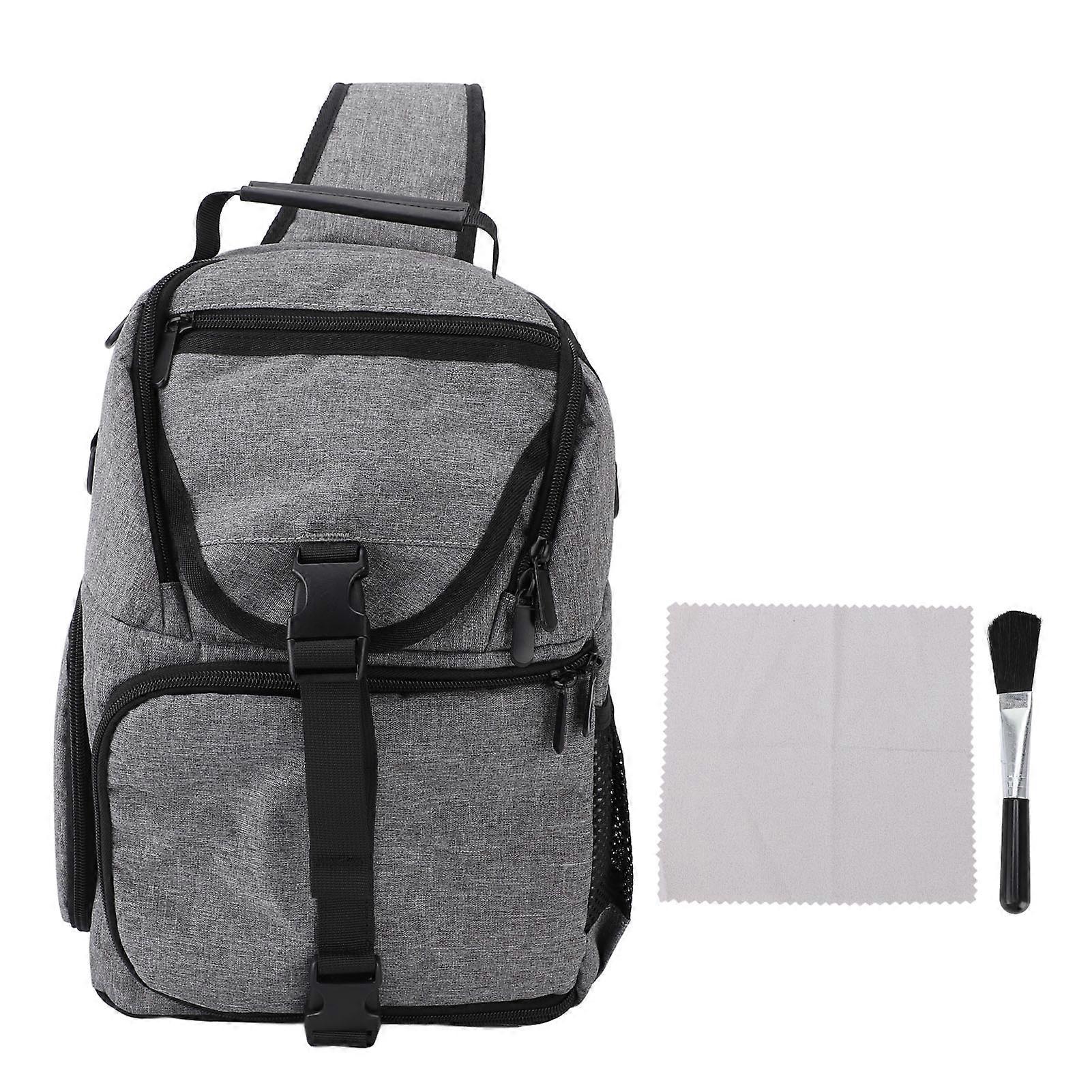 EVA Camera Backpack Windproof Multifunctional Professional Travel Bag Gray