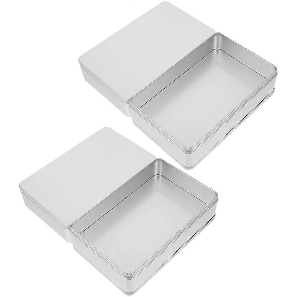 Metal Storage Case Portable Sturdy For Small Items Organizing 4Pcs