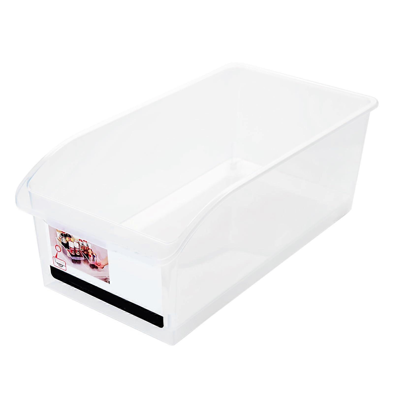 1PCS Refrigerator Drawer Organizer, Clear Storage Container for Fruits, Easy Access Fridge Bin with Handle, Ample Capacity, 12.2 X 6.9 X 4.5 Inches