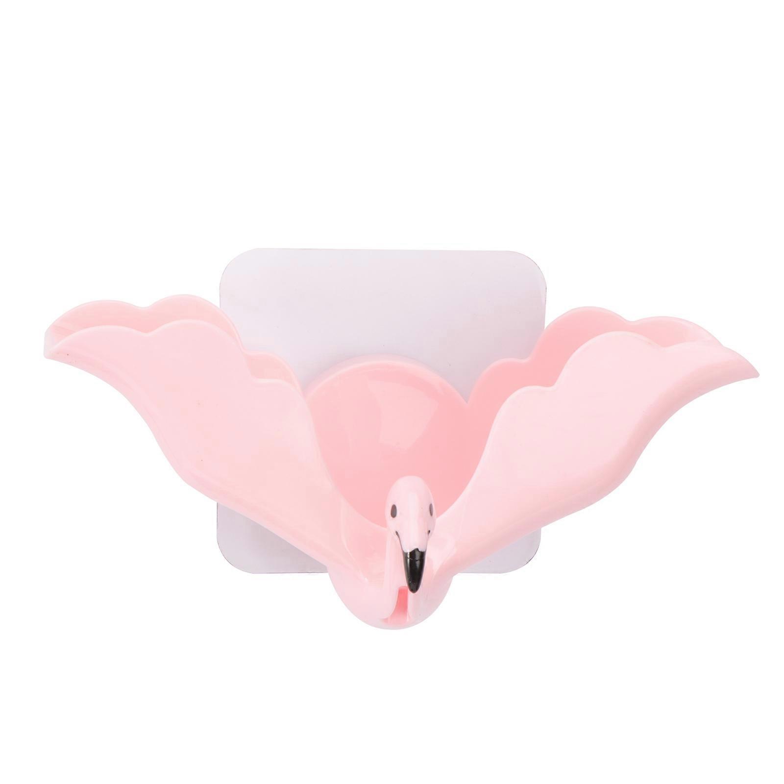 Bathroom Soap Storage Mounted Soap Box U-shaped Design Pink 13.4 x 8.4 x 6.1 Cm Prevent Soaking 1Pack