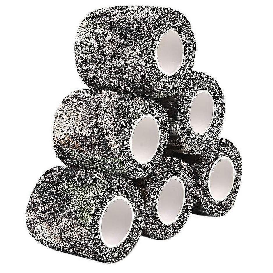 6 Rolle Camouflage Tape Cling Scope Wrap Camo Stretch Bandage Selbstklebeband für Camping Jagd