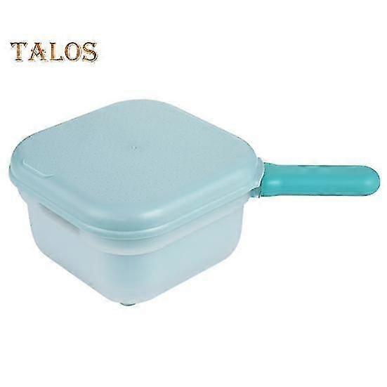 Vegetable Cutter Ergonomic Handle Daily Use Comfortable Grip Unique Handheld Manual Potato Slicer with Drain Basket Kitchen Gadget