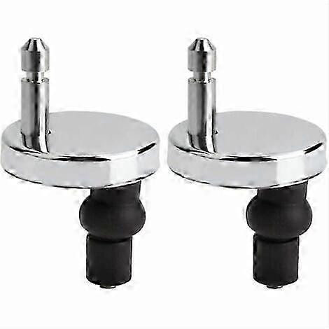 Lot de 2 charnières de fixation universelles pour abattant de WC, couvercle de WC, fixation pour abattant de WC, fixation de remplacement pour abattant de WC