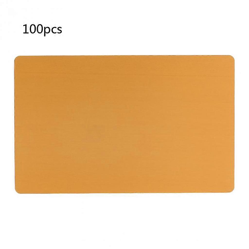 Durable Blank Aluminum Name Card Engraving for Custom Pattern DIY Card 100pcs