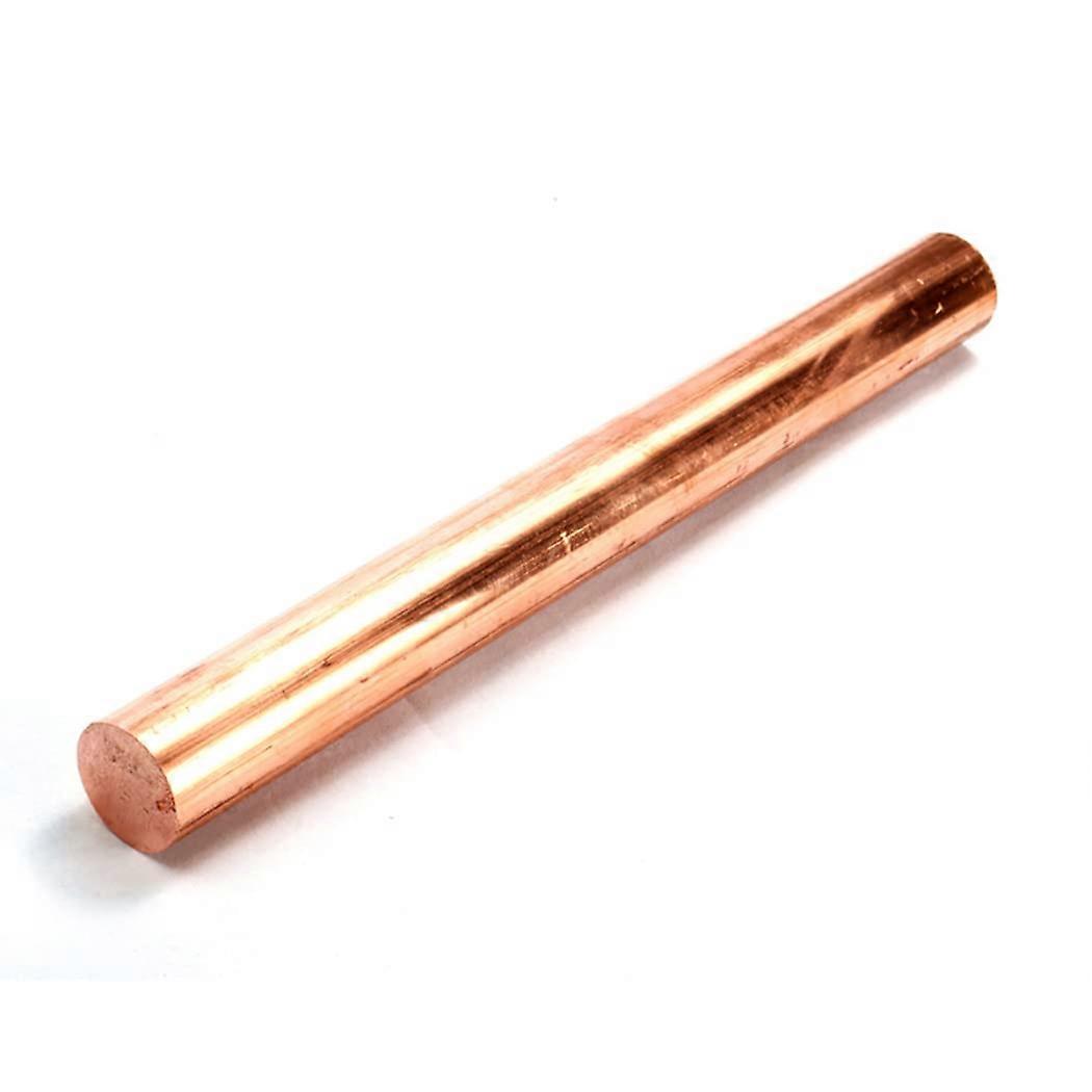 Copper Round Bar - Pure Copper 25mm x 300mm Rods for DIY Projects, Laboratory Use, and Lathe Bar Stock