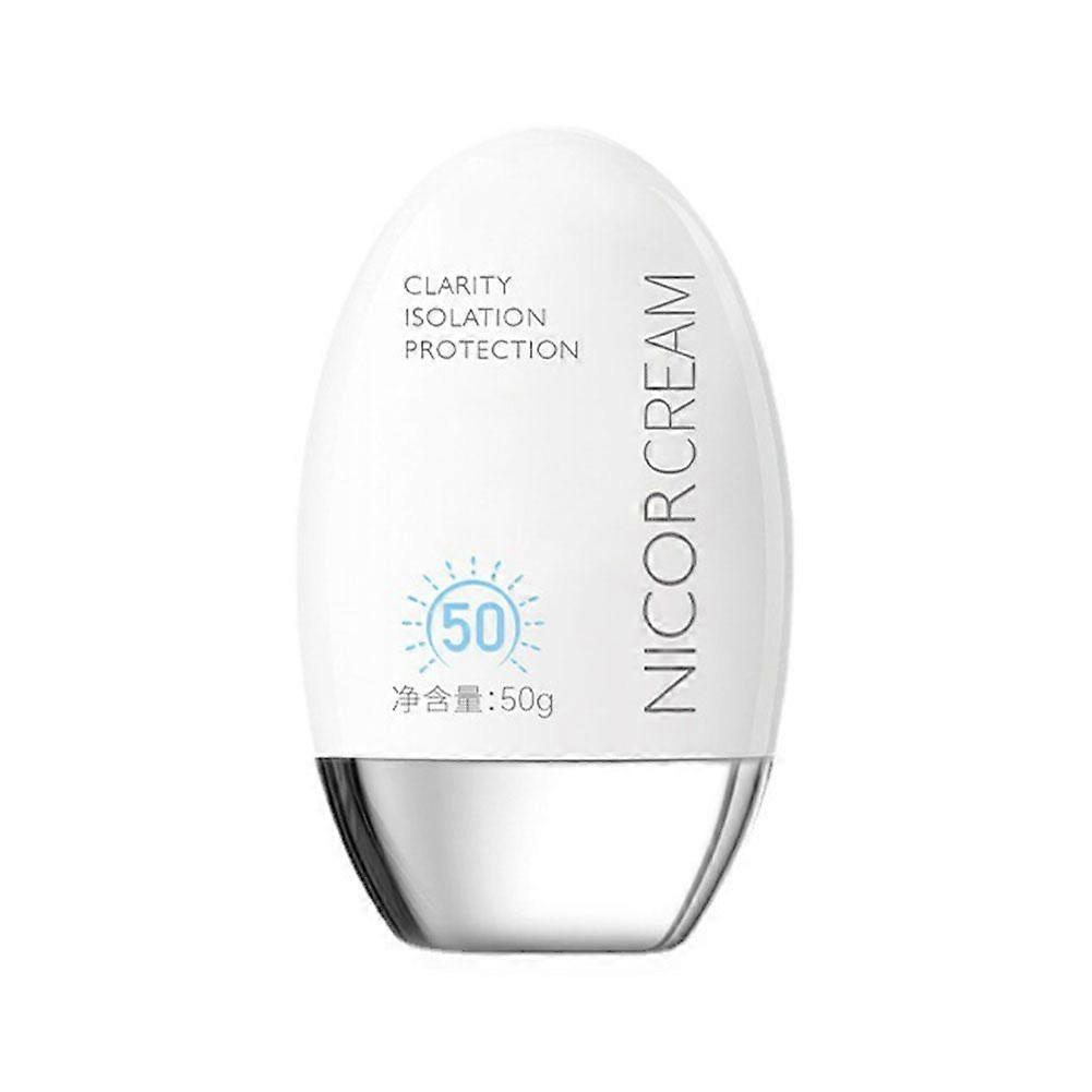 SPF50 solcreme til ansigt og krop 50 ml fugtig let ikke-klæbrig UVA UVB beskyttelse lysner hudtonen