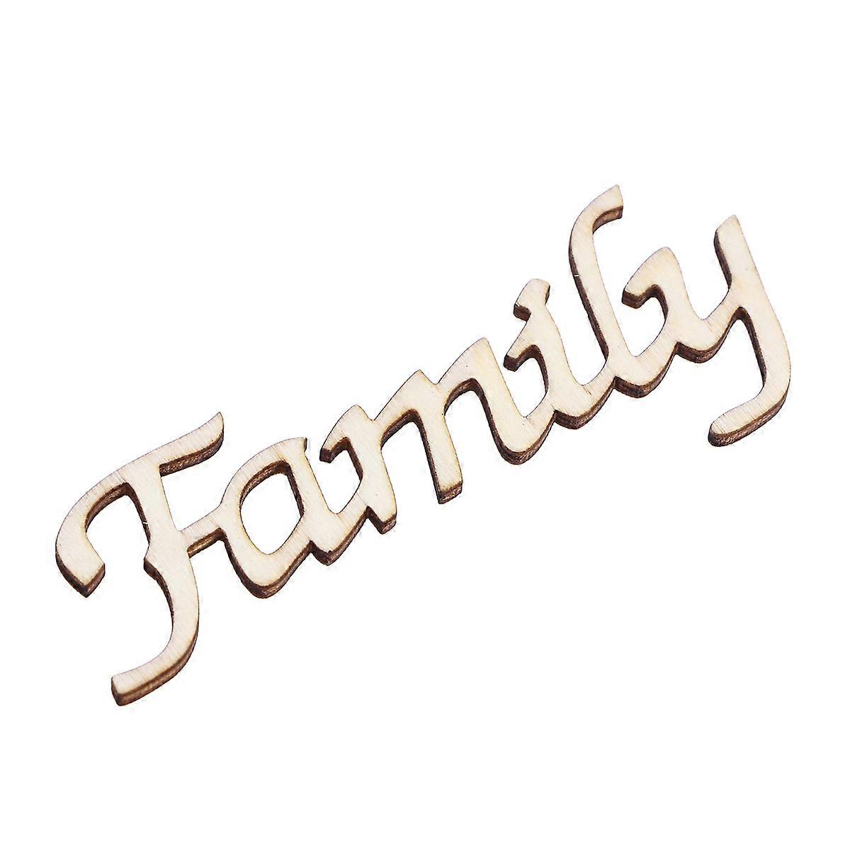 Letrero de madera colgante para decoración del hogar Chip de madera DIY Craft Forma rectangular 1Set