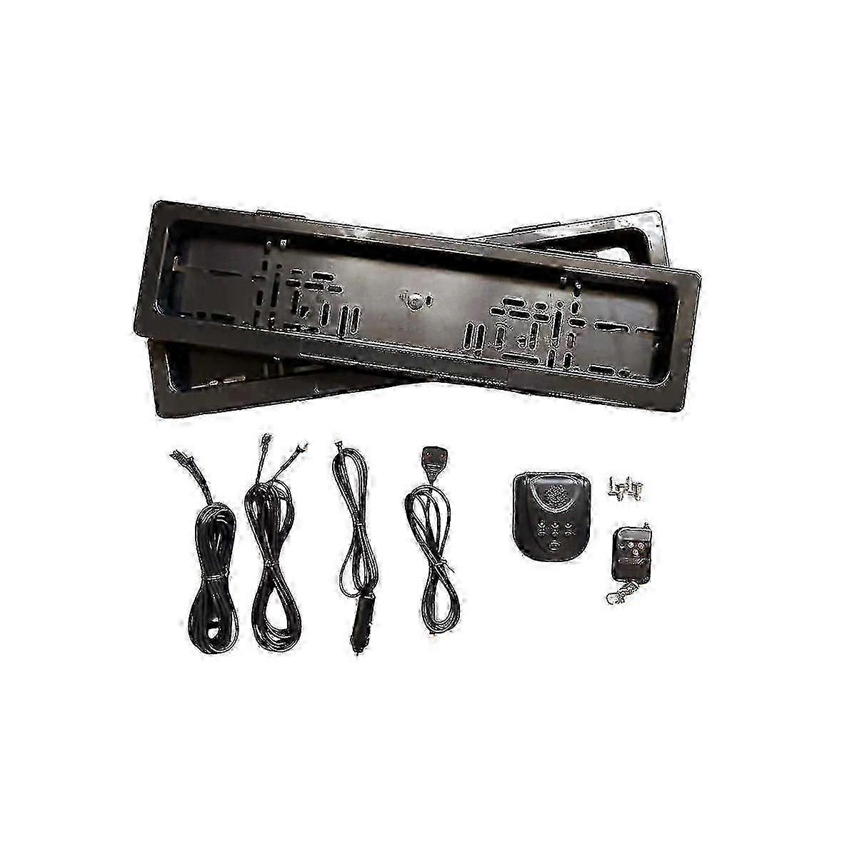 EU Car Roller Shutter License Plate Cover with Remote Hide Function