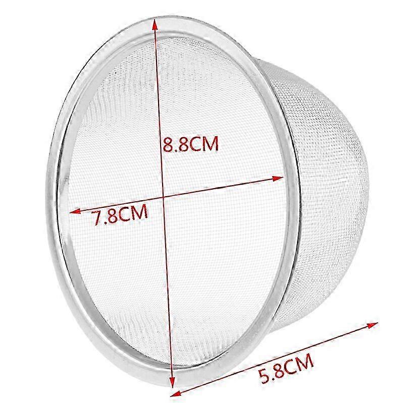 Passoire à thé réutilisable en maille d’acier inoxydable de 5 à 9,5 cm pour feuilles de thé et épices