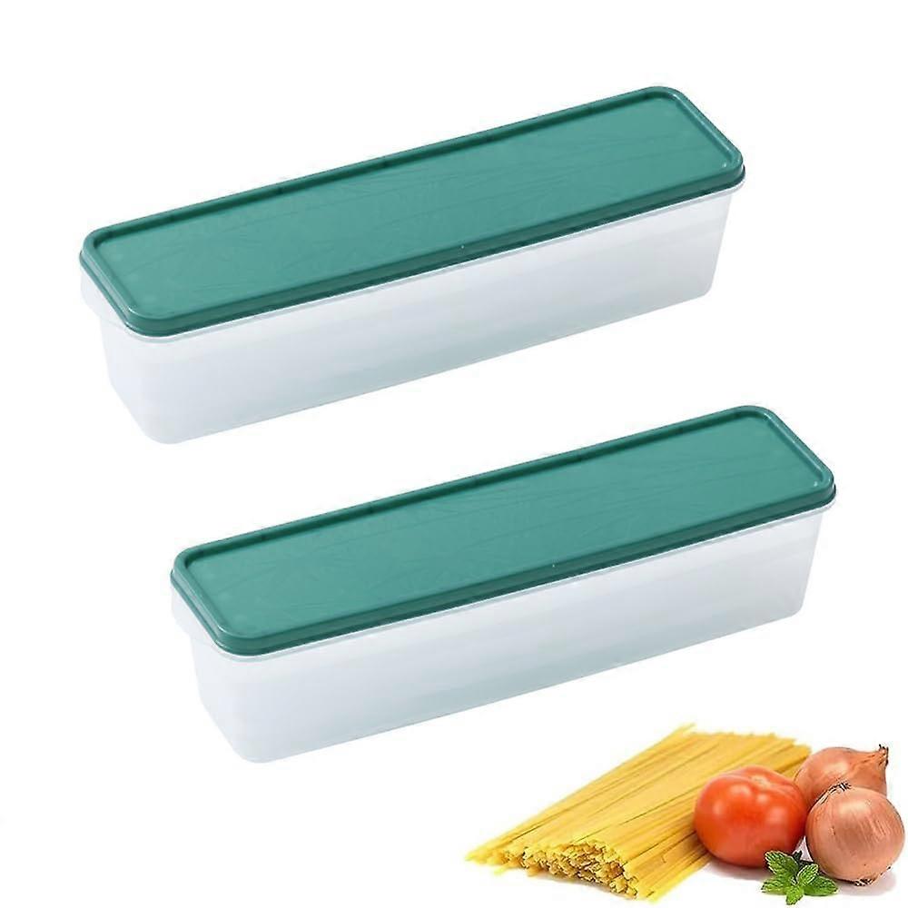 2 Pieces Clear Food Storage Containers With Lids for Organizing Spaghetti, Pasta, Cereal and Other Foods