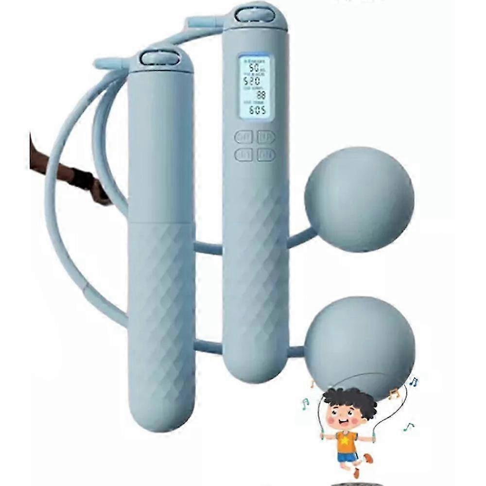 Ropeless Jump Rope With Counter Fitness Weighted Skipping Rope Smart Cordless Counting Skipping Rope