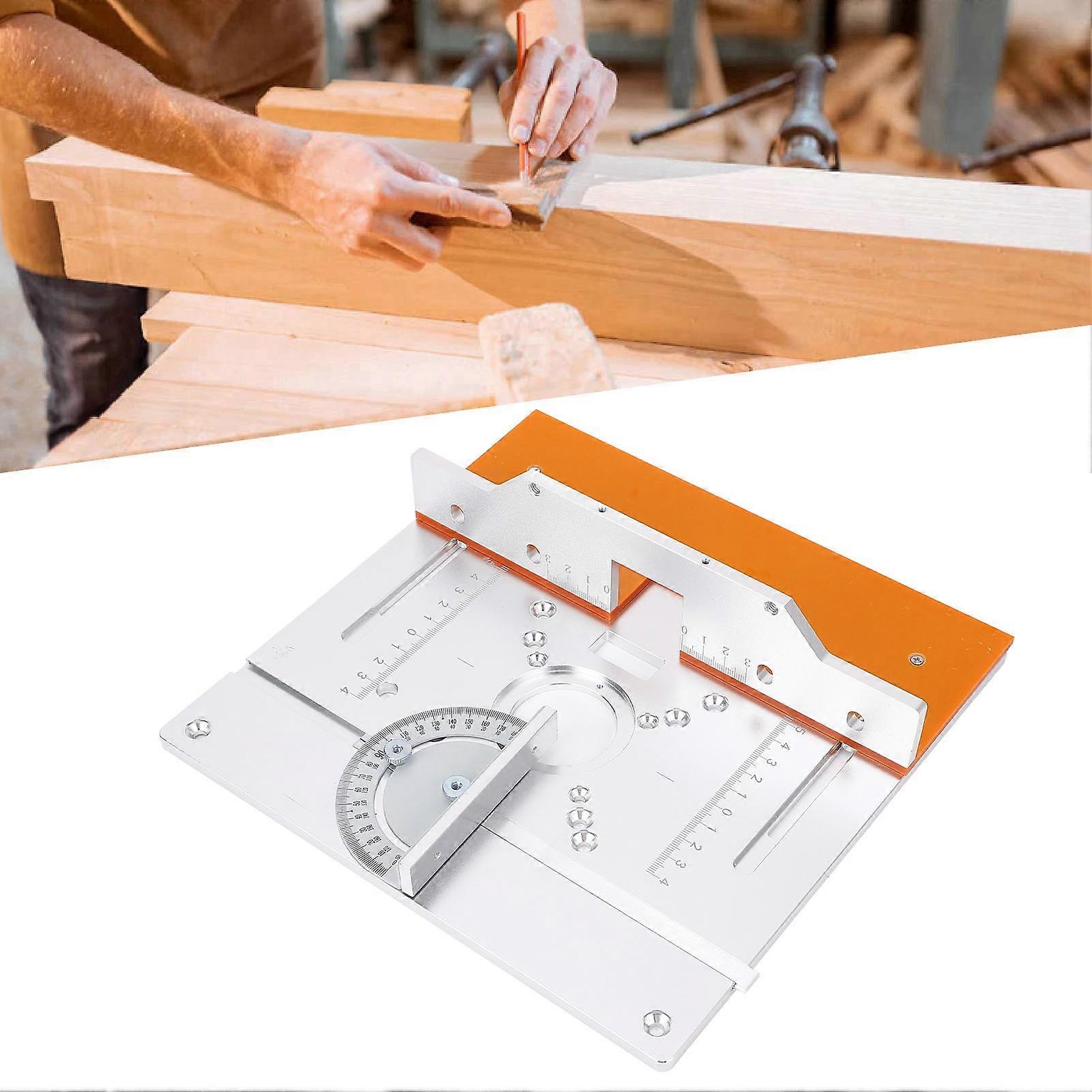 Aluminium Router Table Insert Plate Table for Woodworking Benches Router Plate Wood Tools Milling Trimming Machine 
