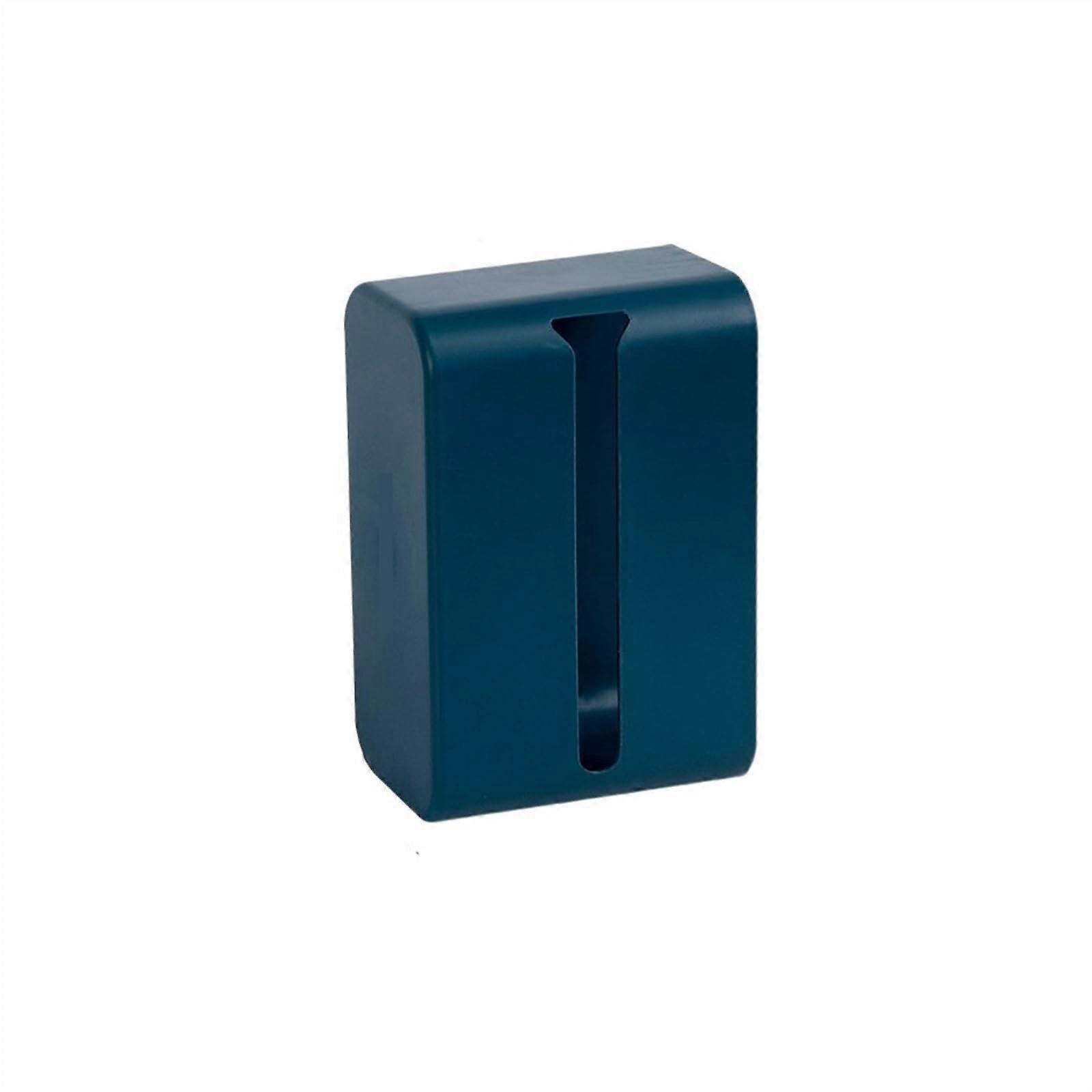 Tissue Box, WallMounted Storage for Tissues, Paper Towel Holder for Kitchen, Office, Blue