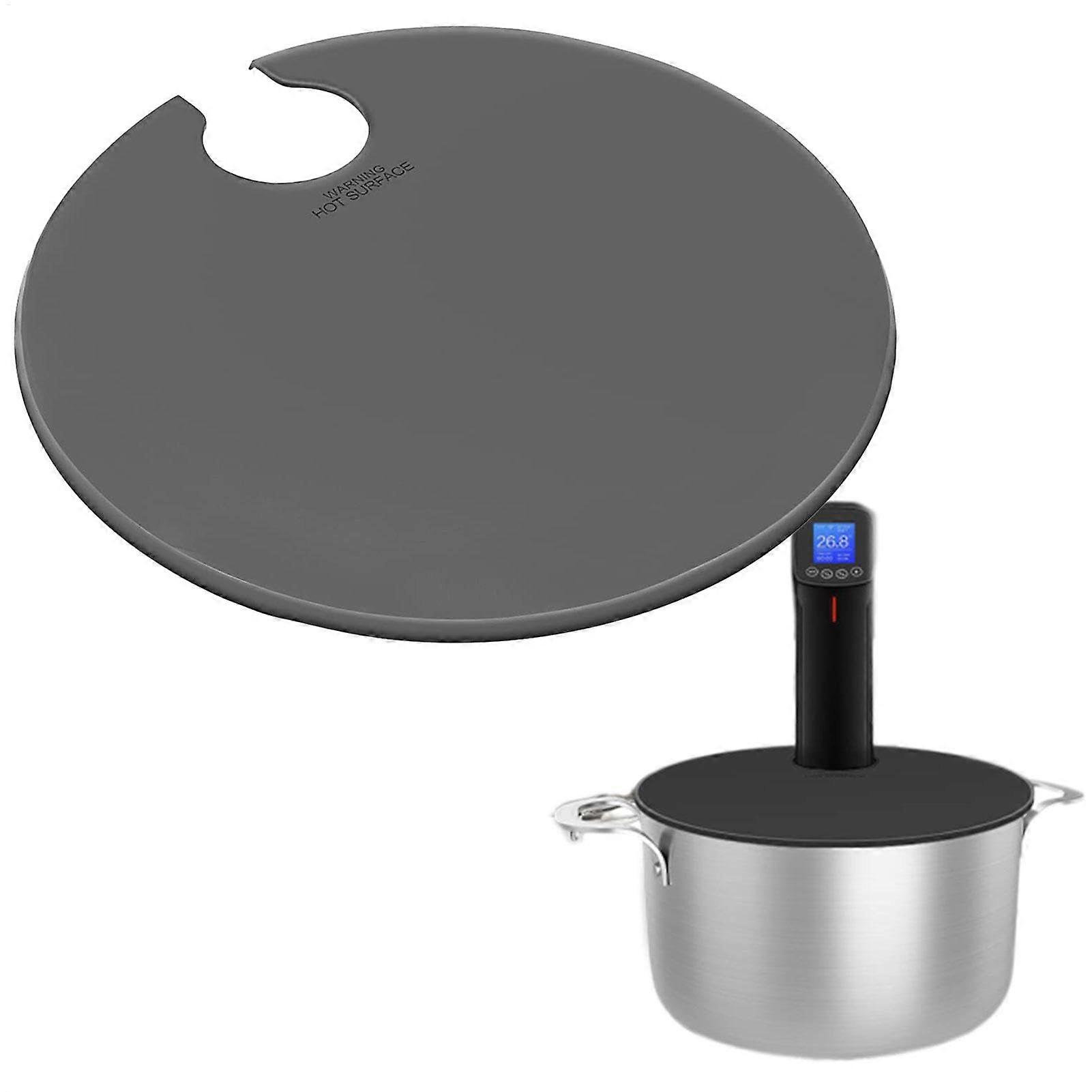 Silicone Sous Vide Lid for Soup Pots - Compatible Moisture Locking Silicone Lid to Prevent Evaporation and Enhance Flavor