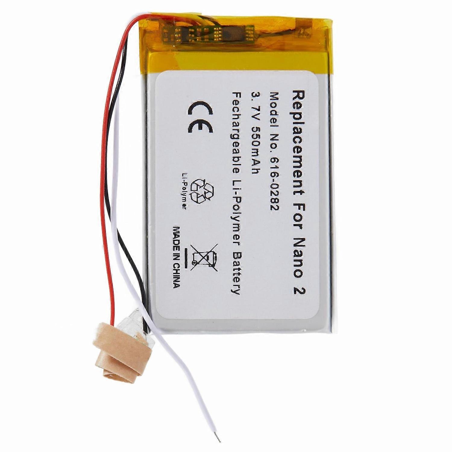 For iPod nano (2nd Generation) 3.70V 550mAh Li-Ion Polymer Battery Assembly Part (Encode: 616-0282)