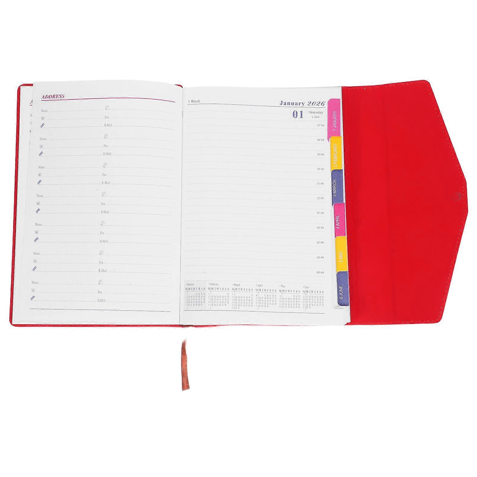 Schedule Book Goal Setting Work Personal Planning Thick .20X15.70X2.20CM Daily Scheduling 1Set