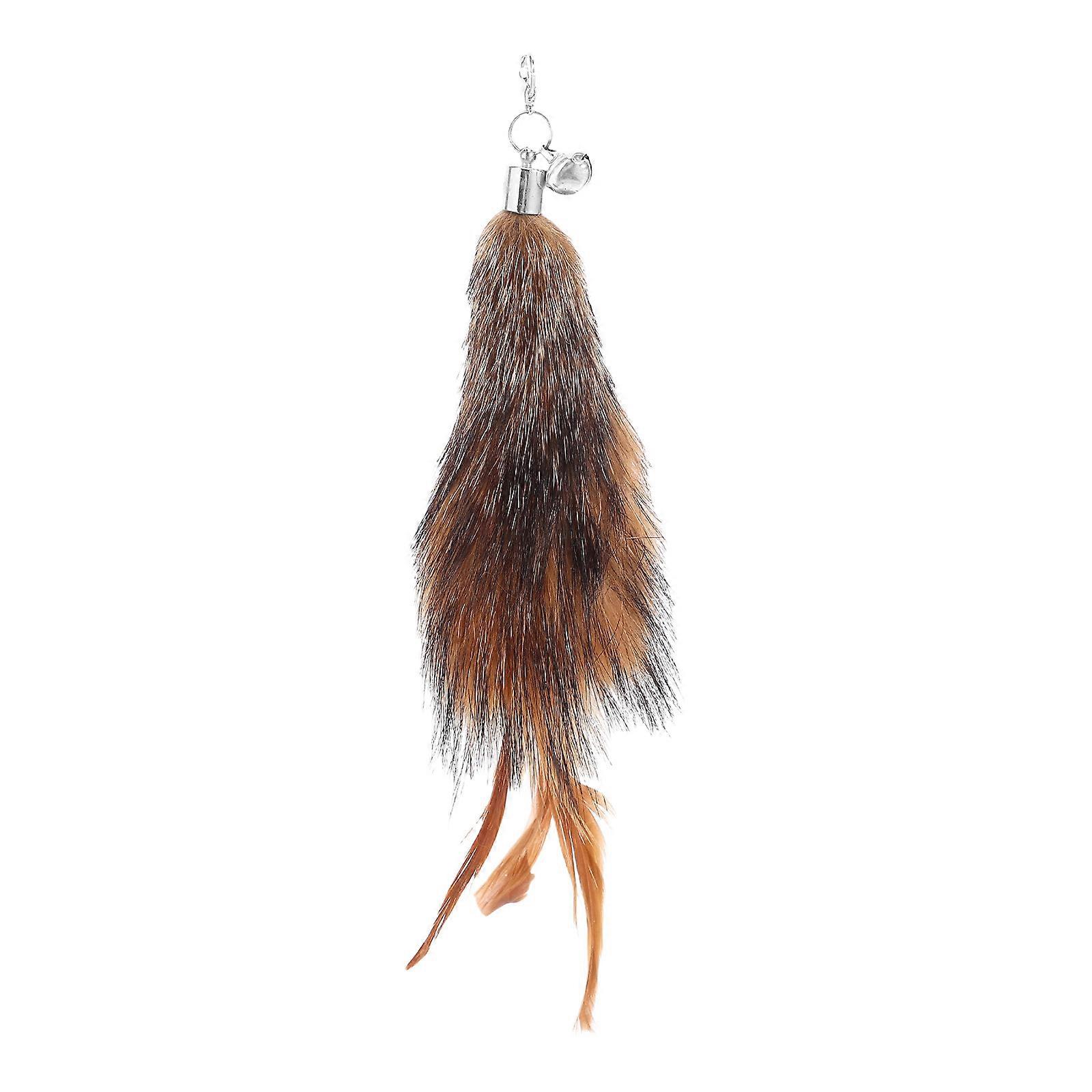 Cat Teaser Replacement Heads with Synthetic Worms for Indoor Cats – Multiple Replaceable Heads for Engaging Play and Pet Entertainment