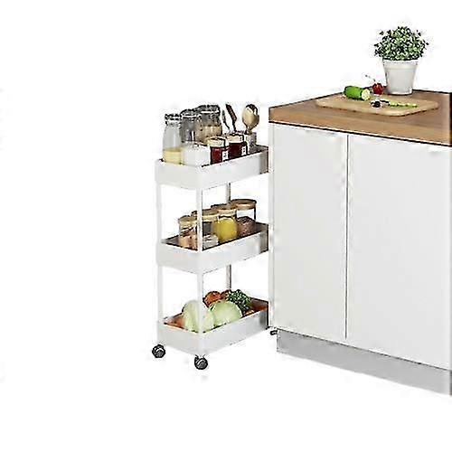 Multi-Layer Storage Trolley for Narrow Spaces - Kitchen and Bathroom Corner Rack