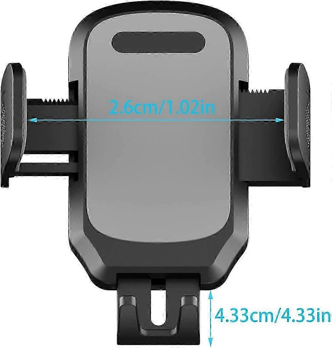 Car Phone Mount | ABS Adjustable Cradle for Vehicle | 360 Degree Rotating Universal Air Vent Clip
