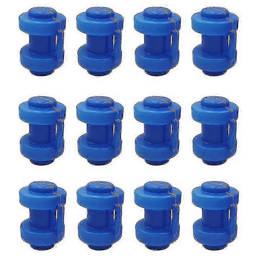 12 Pcs Trampoline Caps 25 Mm, Caps for Attaching Safety Net to Trampoline Poles