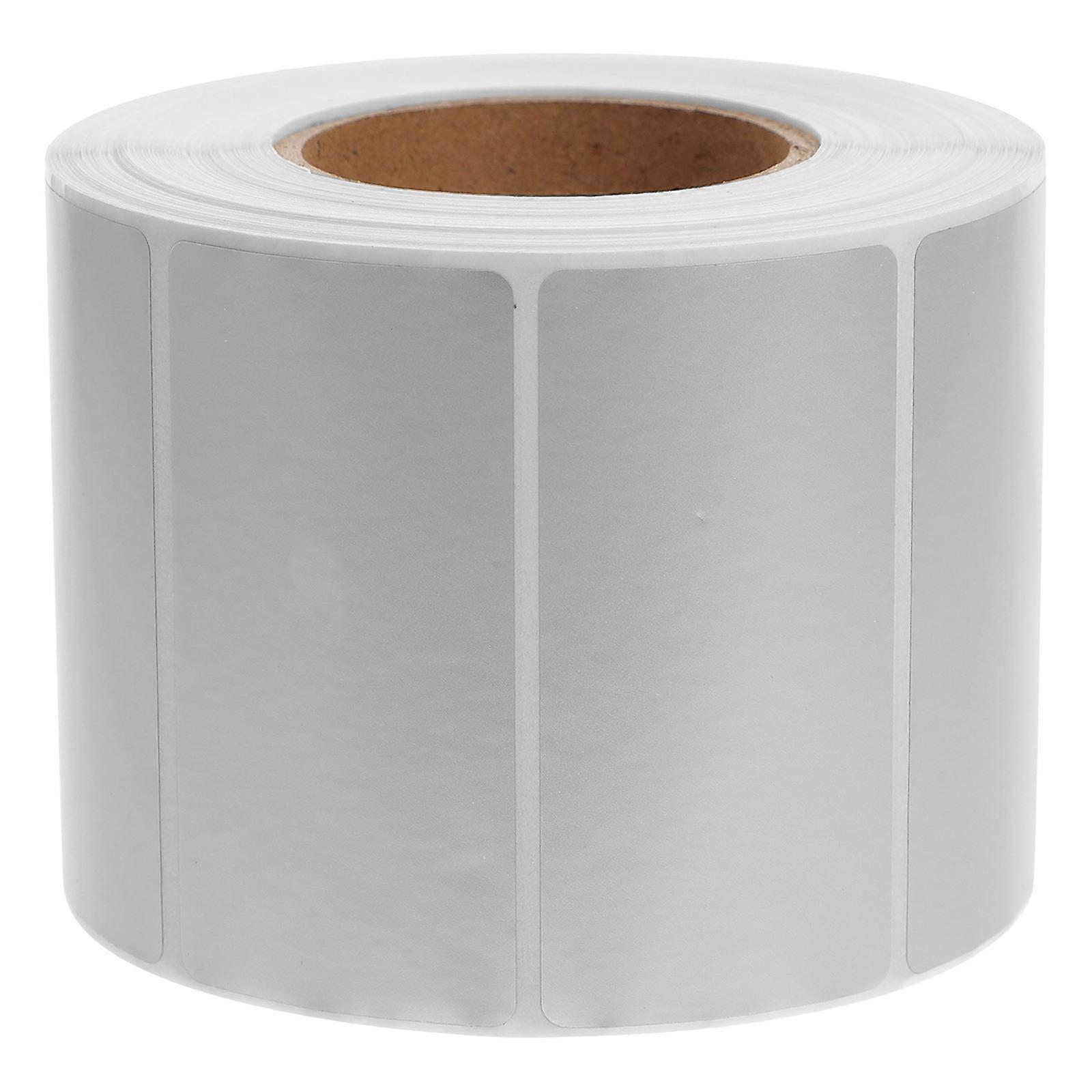 Office Supplies Label Stickers General Users Organizing Silver 3.2×3.2×2.6in 1 Roll