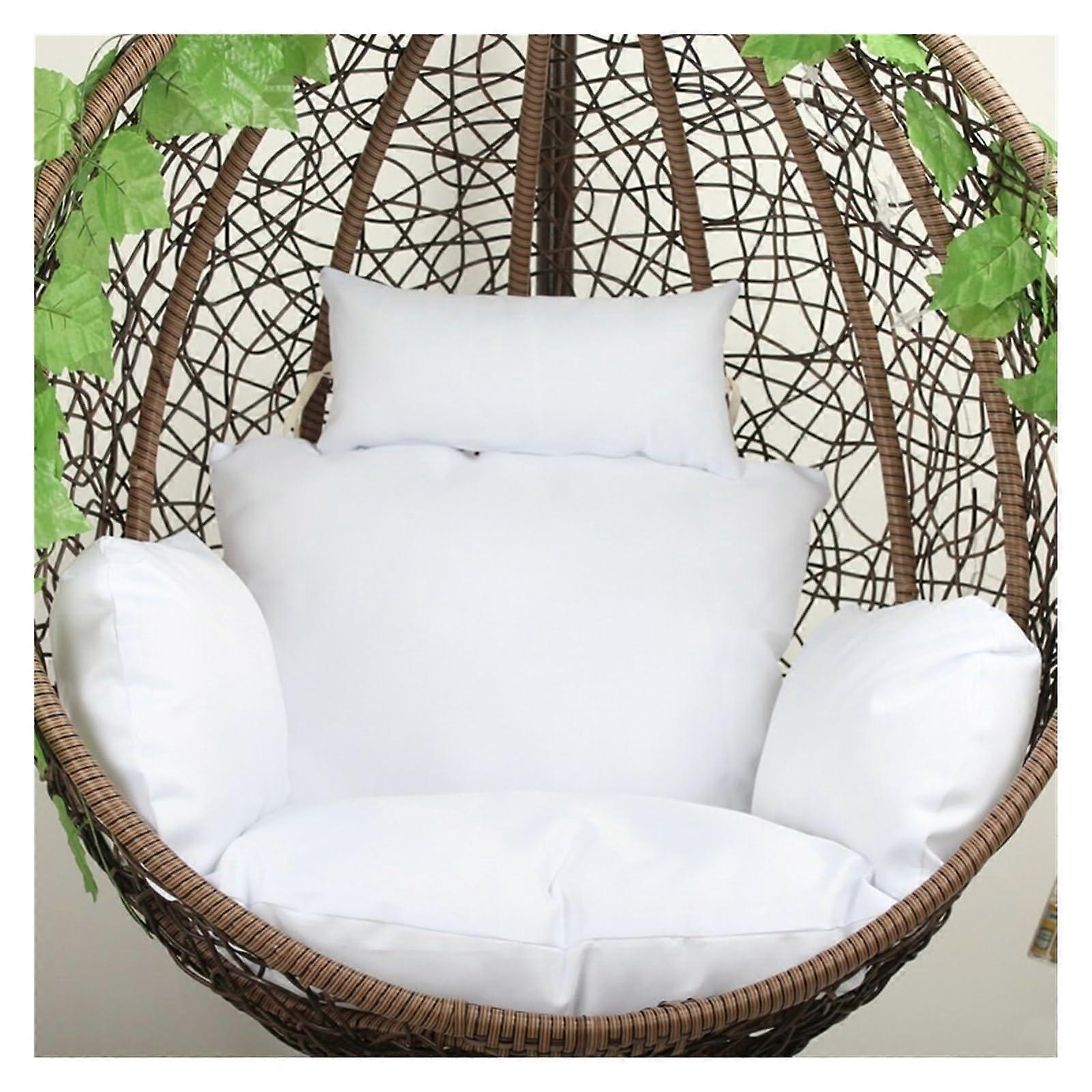White Polyester Filled Cushion with Thickened Three-Dimensional Design, Waterproof