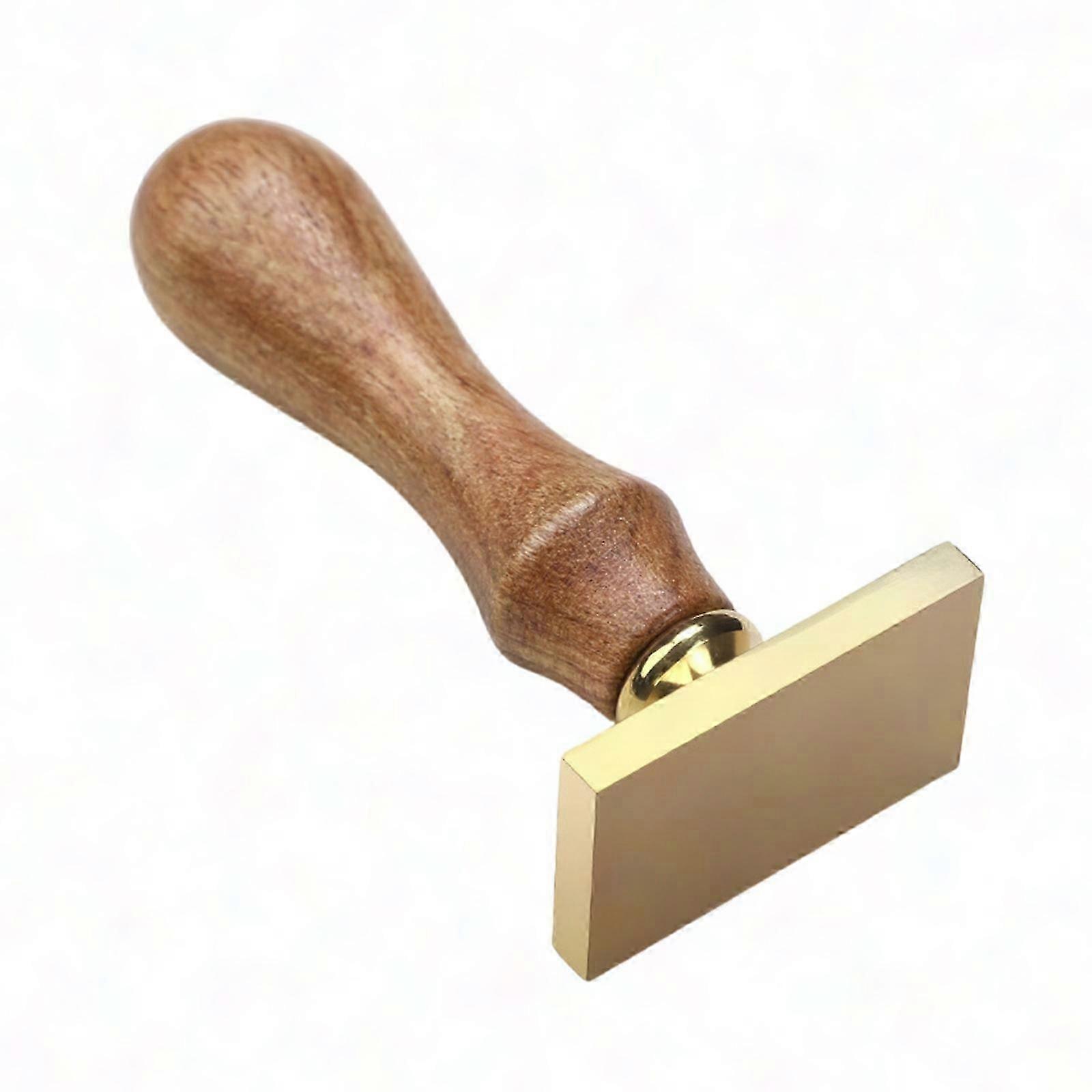 Unfinished Wooden Seal Stamp Head for DIY Envelope Card Flower Heart Round Square Stamp