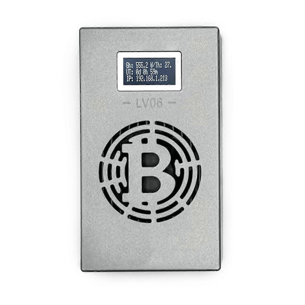 Bitcoin LV06 Silent Miner Machine BTC Miner 500GH/S Hashrate Crypto Mining Machine Lottery Miner BR Plug