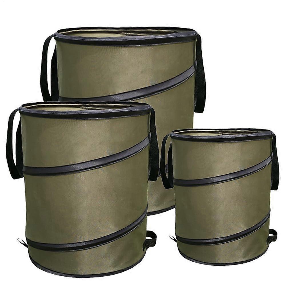 Reusable garden trash can, foldable, collapsible leaf container, retractable and foldable, easy to clean, outdoor for recycling