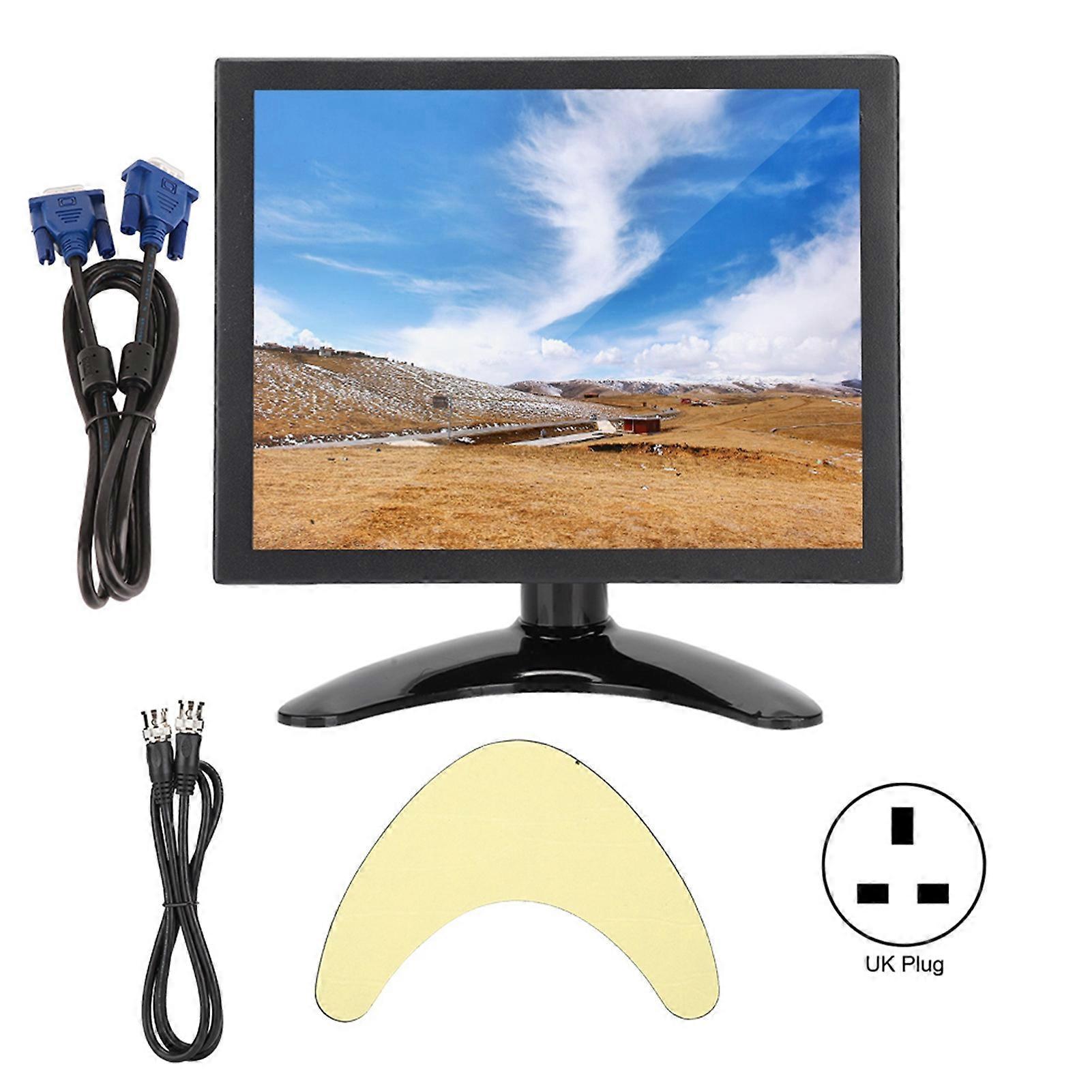 8in 4:3 Multi Touch Capacitive Screen HDMi VGa BNc AV Metal Case Industrial Monitor (100-240V)(UK )